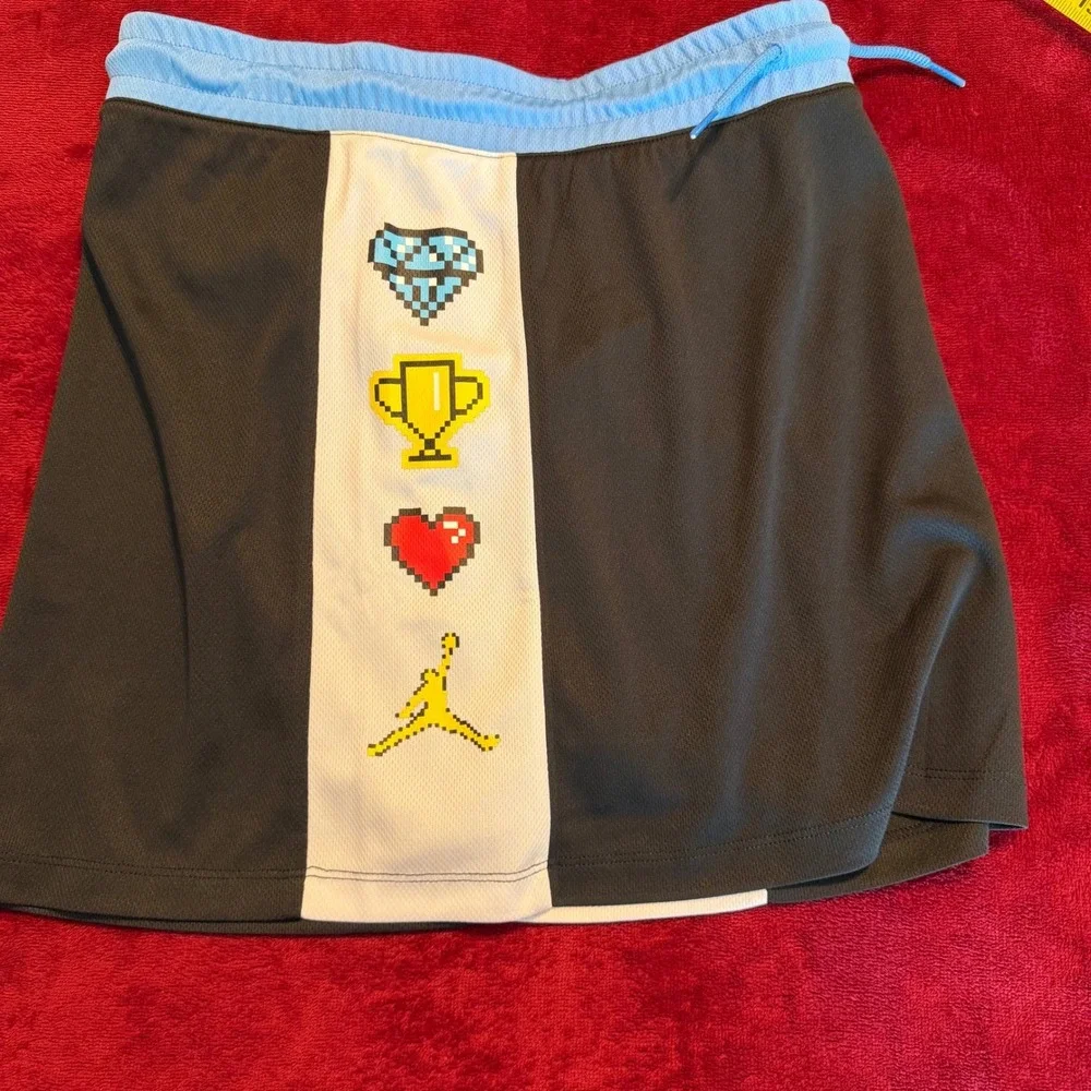 Jordan Girls XL Pixel Mesh Skort Black University Blue 45B532-023 NWT‎
